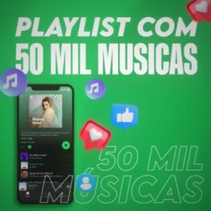 Playlist com 50 mil Músicas